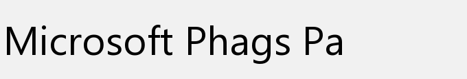 Microsoft Phags Pa